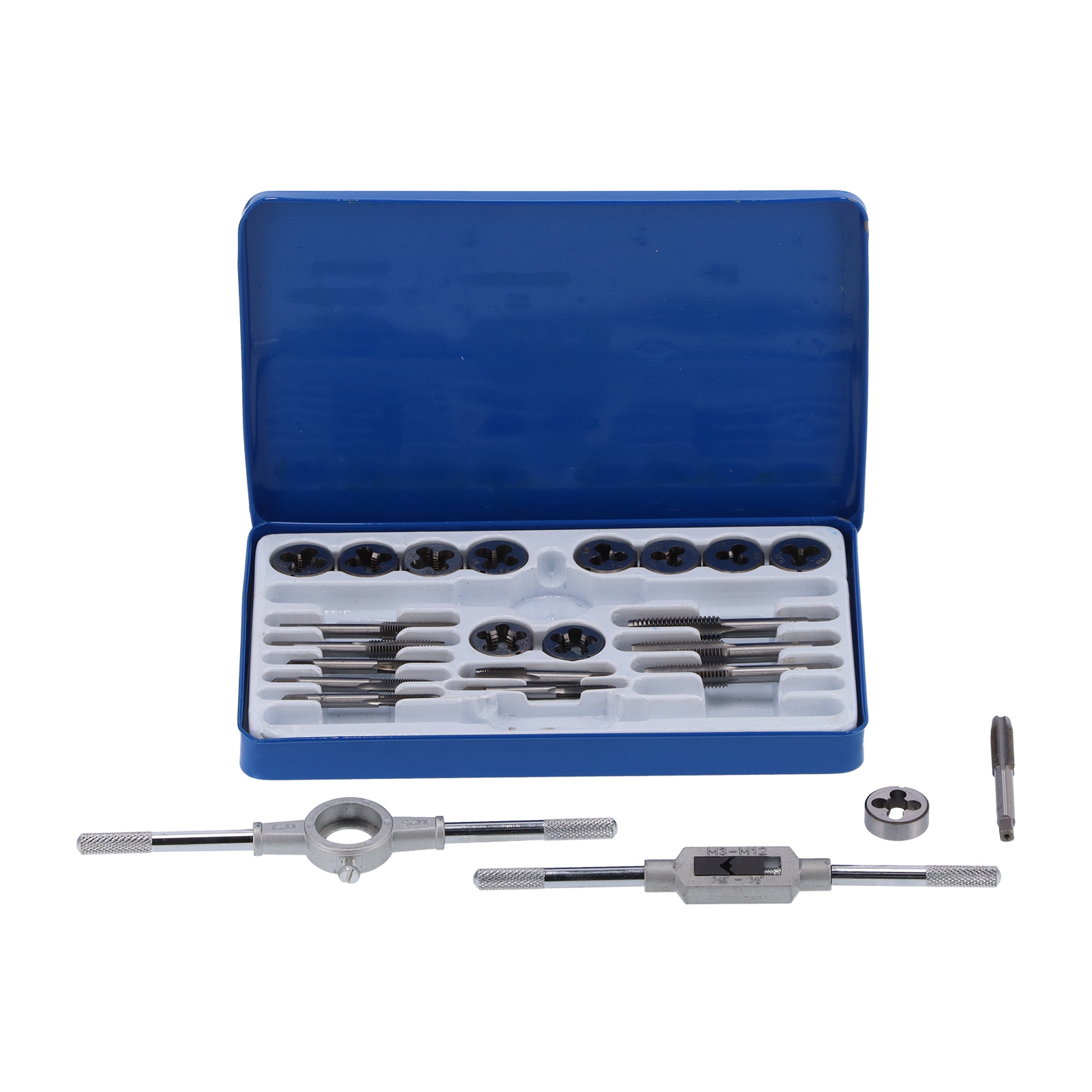 Tap Die Kit Alloy Steel Thread Repair Tool Fixed Wrench Manual Hardware