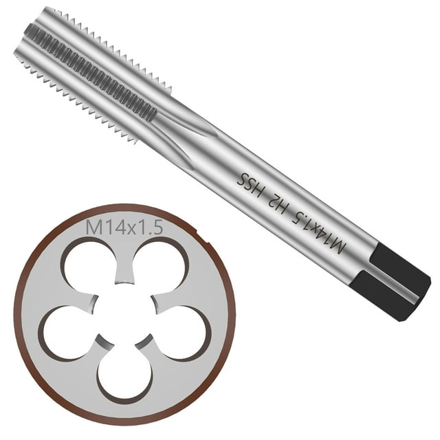 Tap and Die Set High Speed Steel Metric Tap and Round Die Kit Hand