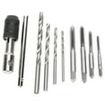 Tap Drill Bit Set Bearing Steel with TType Tap Wrench Hand Tool for