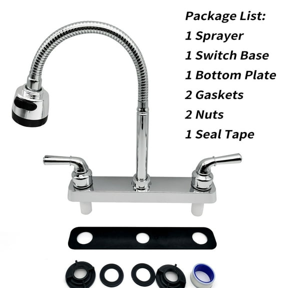 Tap Faucet,Kitchen Sink Rotatable Sprayer Set Campers Faucet Rv Sprayer Spout Sink Faucet With Rotatable Rv Kitchen Buzhi Sink Rvs With