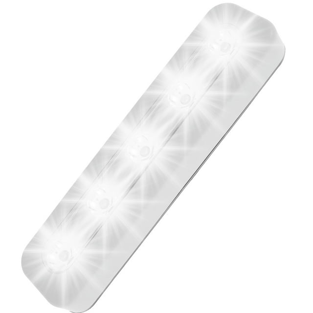 Tap Light with 5 LEDs Stickon Push Light Battery Operated LED Press Light Touch Control Under