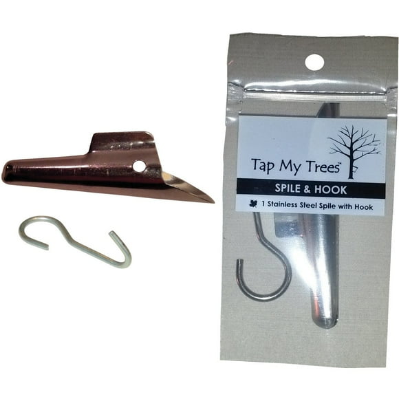 Tap My Trees Maple Sugaring Stainless Steel 7/16 In. Spile & Hook TMT02145