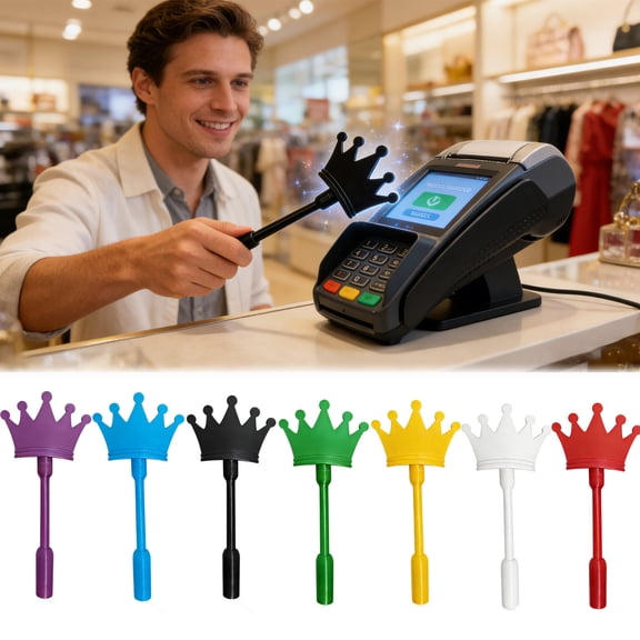 Tap Payment Wand, Motion-Activated Light Spray Payment Magic Wand, Novelty Gift Accessory, Fun Interactive Tool for Daily Use, Adults & Gag Gift Decoration, Sky Blue