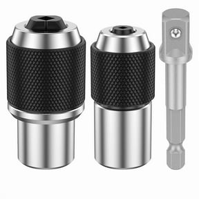 Tap Socket Set, Tap Holder Tool 3/8 Inch Stable Tap Holders Sockets Compatible Tap Extractor Tool for Screw Extractors,1 set tap sockets,silver