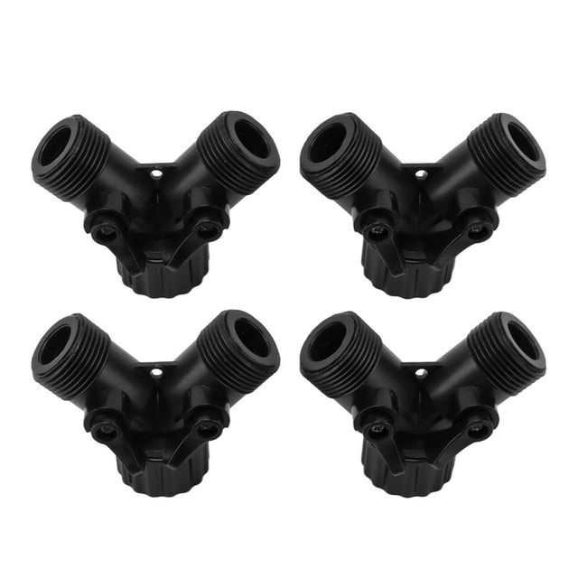 Tap Y Splitter 2 Way 2 Valves Hose Splitter Connector for Garden Hose