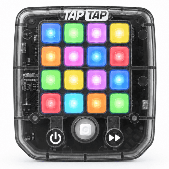 TapTap® Smart Fidget Toy - 5 Interactive Games - Light-Up, Kid-Friendly, Quiet, Travel Toy for Ages 5+ - Available in 4 Colors
