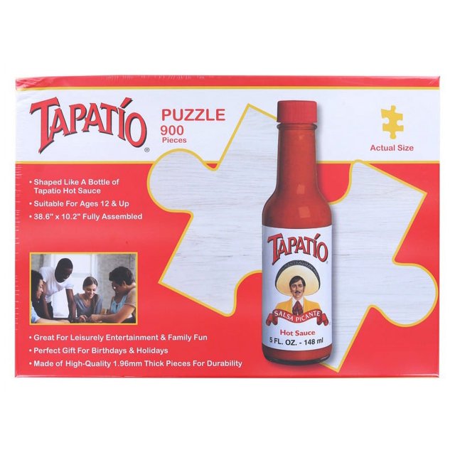 Tapatío Hot Sauce Bottle Shaped 900 Piece Jigsaw Puzzle