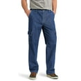 thumbnail image 1 of Tapata Men's Relaxed Fit Cargo Jeans Elastic Waist 6 Pockets Straight Leg Work Utility Pants, 1 of 6