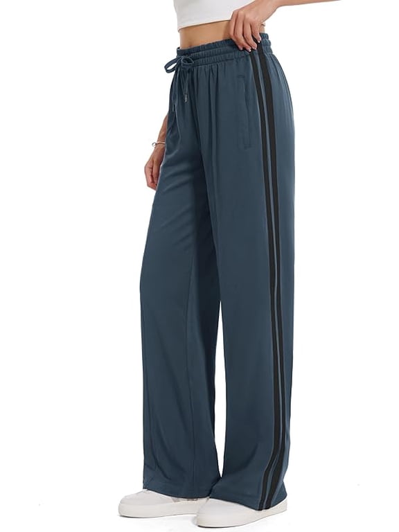 Women's 28/30/32/34 Inseam Track Pants Loose Straight Leg Jogging Sweatpants Warm-Up Sports Athletic Running