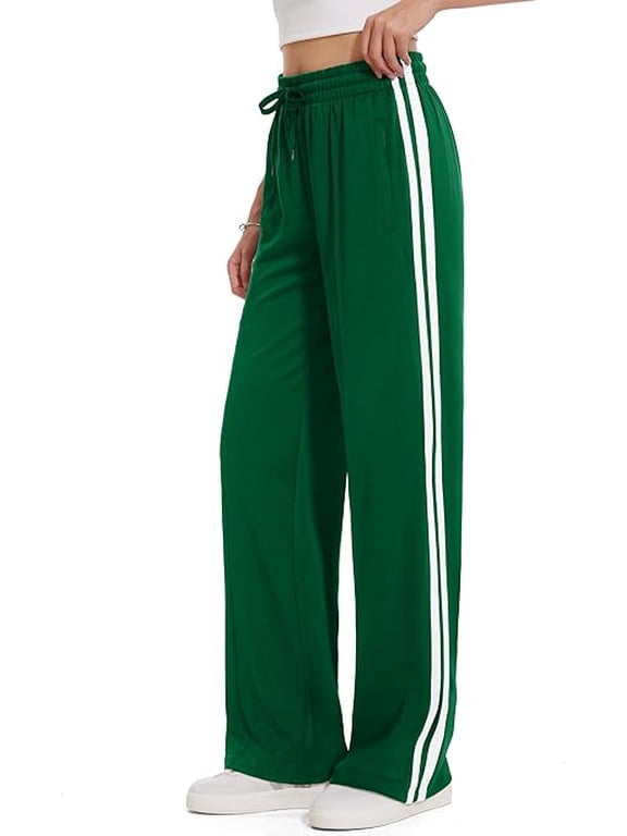 Women's 28/30/32/34 Inseam Track Pants Loose Straight Leg Jogging Sweatpants Warm-Up Sports Athletic Running
