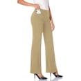 thumbnail image 1 of Tapata Women's 30'' Stretchy Bootcut Dress Pants with Pockets Tall, Petite, Regular for Office Work Business, 1 of 6