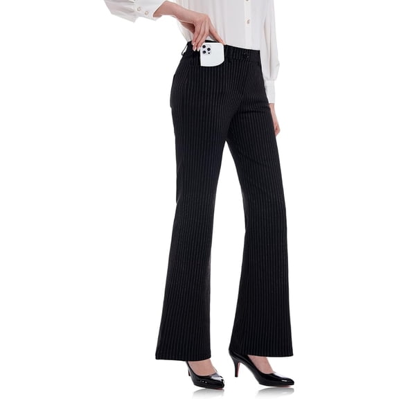 Tapata Women's 34'' Stretchy Bootcut Dress Pants with Pockets Tall, Petite, Regular for Office Work Business