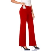 tall women's dress pants 34 inseam Pull on Slim in Black High rise and slim fit for a sleek Long Tall Sally NWT Wide