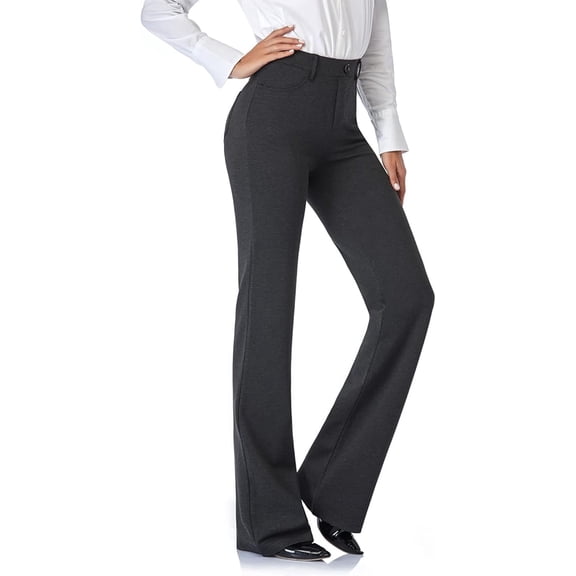 Tapata Women's 34'' Stretchy Bootcut Dress Pants with Pockets Tall, Petite, Regular for Office Work Business