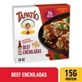 thumbnail image 1 of Tapatio Beef Enchiladas Mexican Microwave TV Dinner with Tapatio Hot Sauce Entree Food Meal, 10 oz (Frozen), 1 of 12