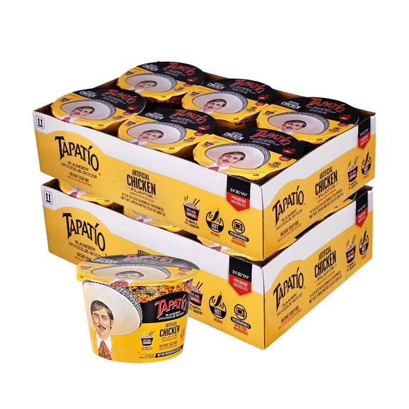 Tapatio Chicken Flavor Ramen Noodle Soup, 3.7 Oz (Pack of 12)
