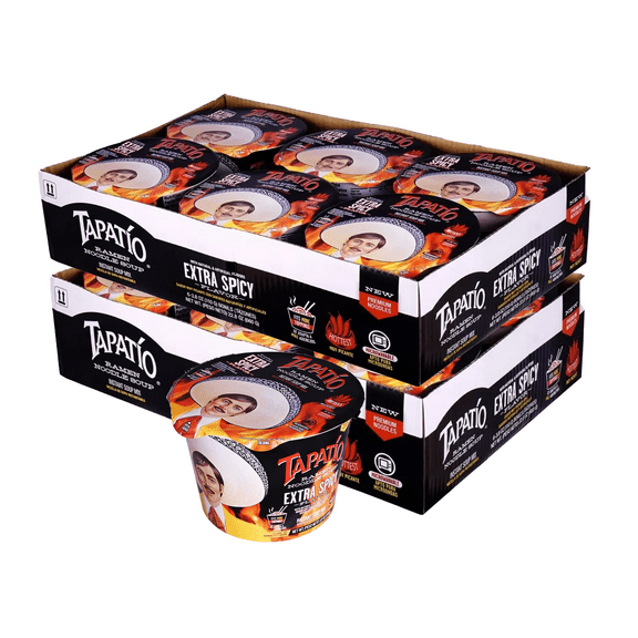 Tapatio Extra Spicy Ramen Noodle Soup, 3.88 Oz (Pack of 12)