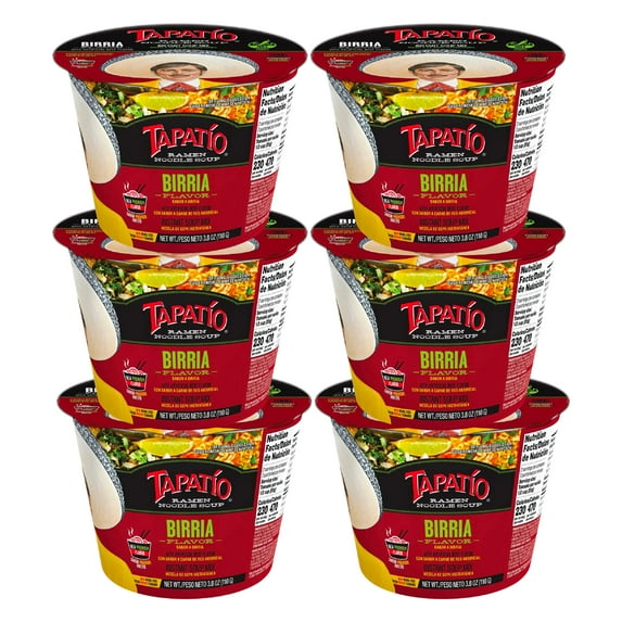 Tapatio Ramen Noodle Soup, Birria Flavor (3.8 oz., Pack of 6)