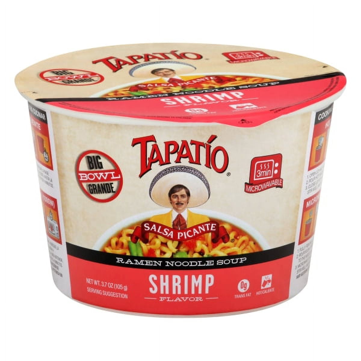 Tapatio Ramen Shrimp Bowl 3.7oz