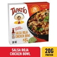 Tapatio Salsa Roja Chicken Bowl with Tapatio Hot Sauce, 10 oz (Frozen)