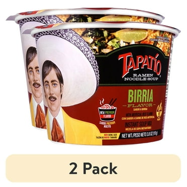 (2 pack) Tapatio Spicy Ramen Birria Bowl, 3.8oz