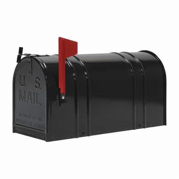 Tapco Mailbox, Black, Powder Coated, 1 Doors, Type 2 166-00029