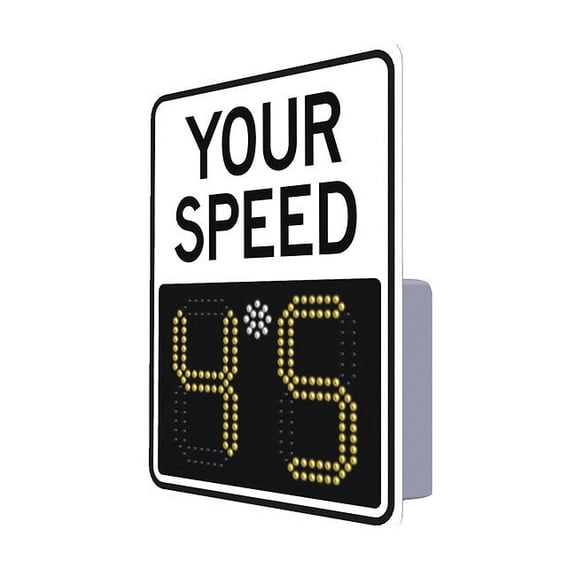Tapco Radar Speed Monitor Sign,Aluminum,29x23" 138840