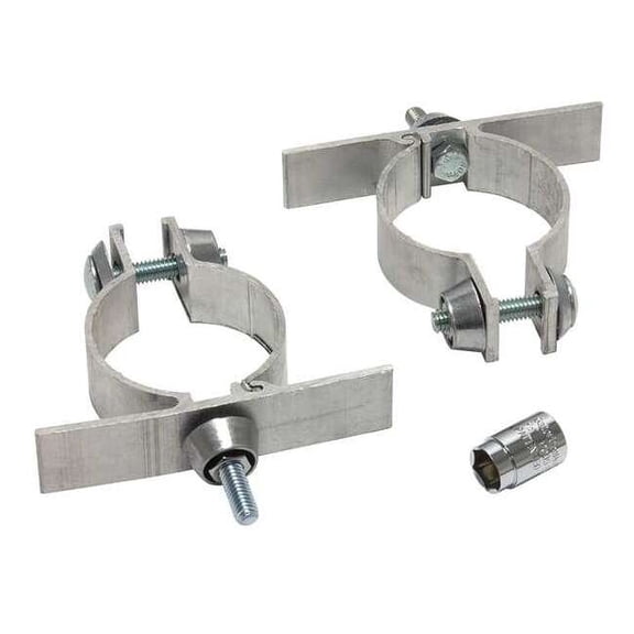 Tapco Sign Mounting Brackets Kit,Silver 101799