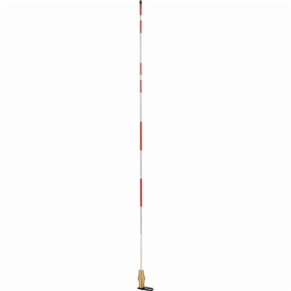 Tapco Traffic & Parking Control B1504184 5 ft. 2673-00001 Hydrant & Utility Marker with Flat Bracket - Red & White
