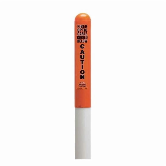 Tapco Utility Dome Marker,66inH,Orange/Blk/Wht 113779A