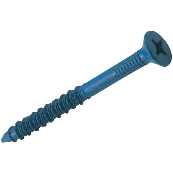 Tapcon Concrete Screw Anchor - Star Drive, Steel, Easy Installation - 8 Count, 1/4 x 2-3/4 In.