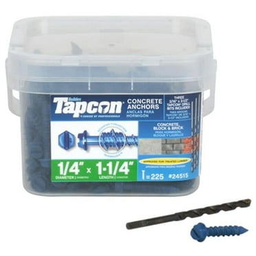 ITW BRANDS 225PK 1/4"Hex ConcScrew 24515