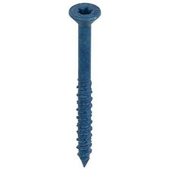 Tapcon Concrete Anchor Star Drive Bugle Head - Blue Finish - 8 Count, 1/4x2-3/4