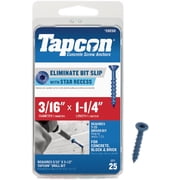 Tapcon 28250 3/16x1-1/4 Blue Star Drive Bugle Head Concrete Anchors 25/Box