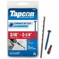 Tapcon 28360 3/16x2-1/4 Blue Star Drive Bugle Head Concrete Anchors 75 ...