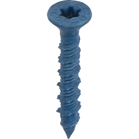 ITW Tapcon 3/16 in. Dia. x 1-1/4 in. L Steel Flat Head Concrete Screw Anchor 75 per box - Total Qty: 1; Each Pack Qty: 75; Total Items Rec: 75