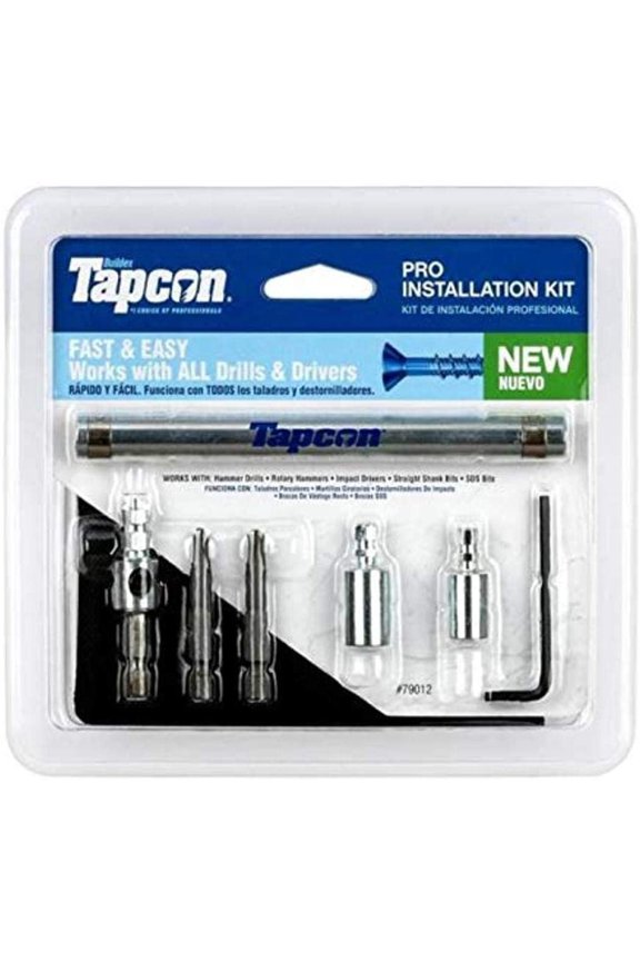 Pro Installation Tool Kit Concrete Anchor Set - Star Bit for Concrete Anchors Construction & DIY Use, Standard Hardware Spec