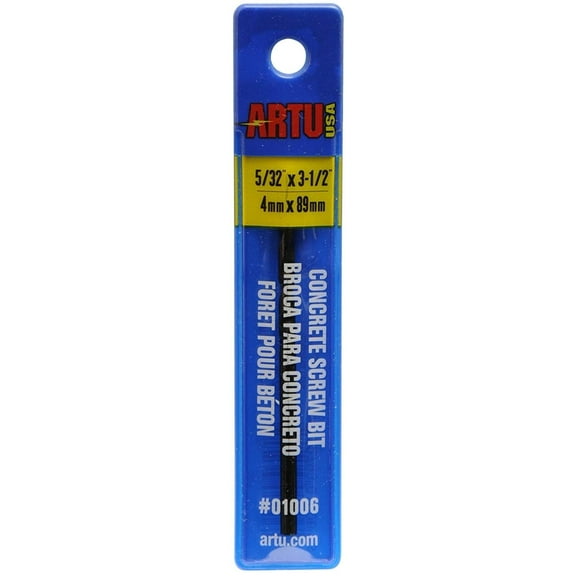ARTU-USA Drill Bit Tapcon Concrete Anchor Compatible - Multi-Purpose Steel - Pack Of 1