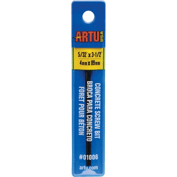 ARTU-USA Drill Bit Tapcon Concrete Anchor Compatible - Multi-Purpose Steel - Pack Of 1