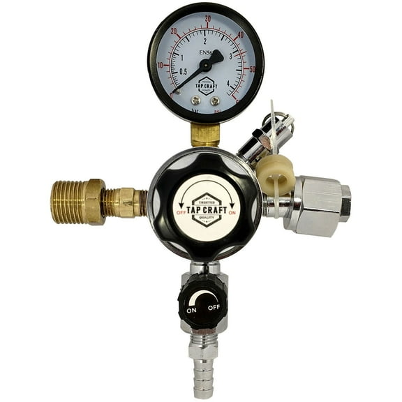Tapcraft Co2 Regulator with Dual Body Attachment Homebrew