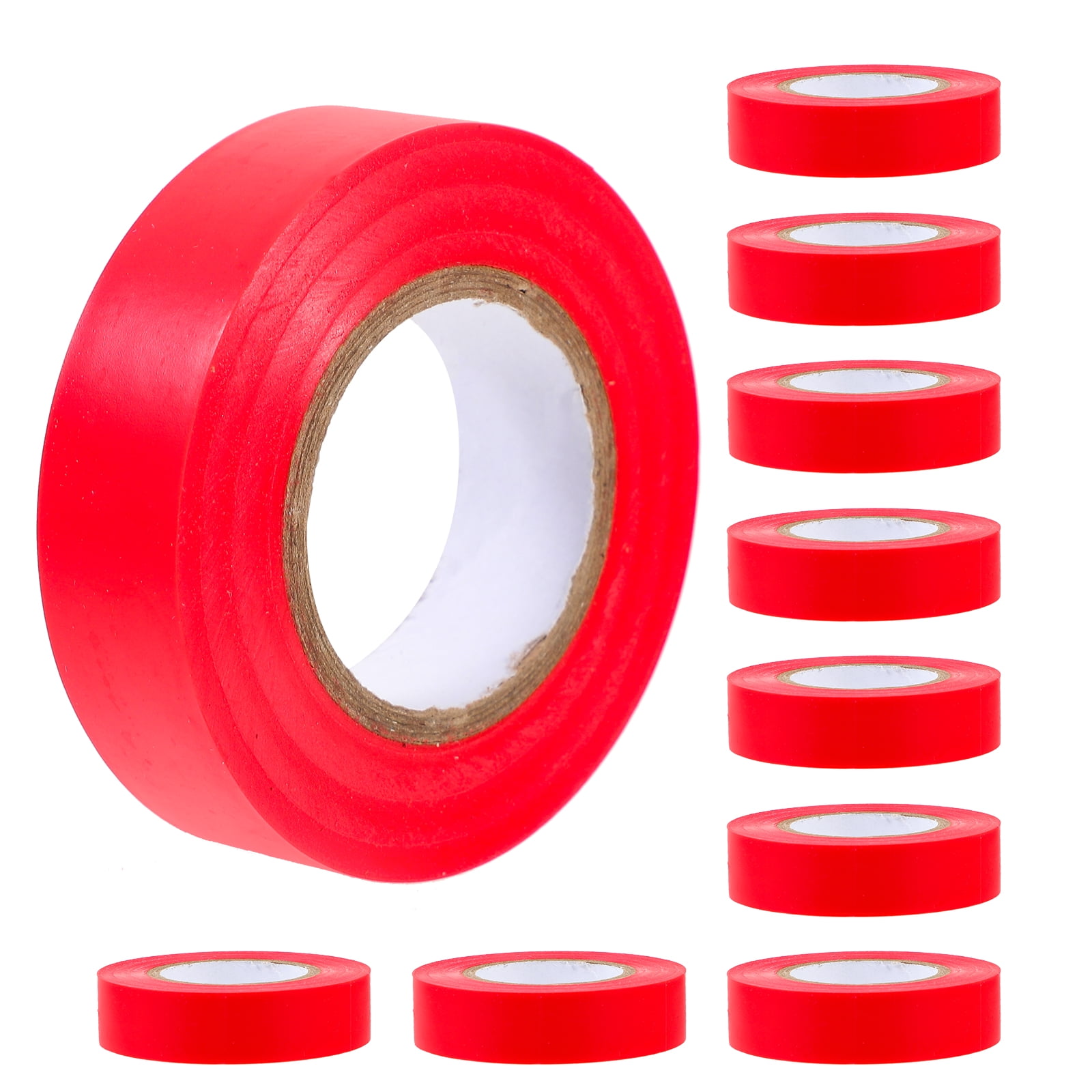 Tape 10 Pcs Low Friction Adhesive Electrical Colors Wide Tapes Red Pvc