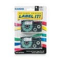 thumbnail image 1 of Tape Cassettes For Kl Label Makers, 0.37" X 26 Ft, Black On Clear, 2/pack | Bundle of 2 Packs, 1 of 4
