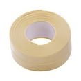 thumbnail image 1 of Tape Caulk Strip,PVC Self Adhesive Caulking Sealing Tape for Kitchen Sink Toilet Bathroom Shower and Bathtub,10.5ft x 1.5inch,Beige, 1 of 7
