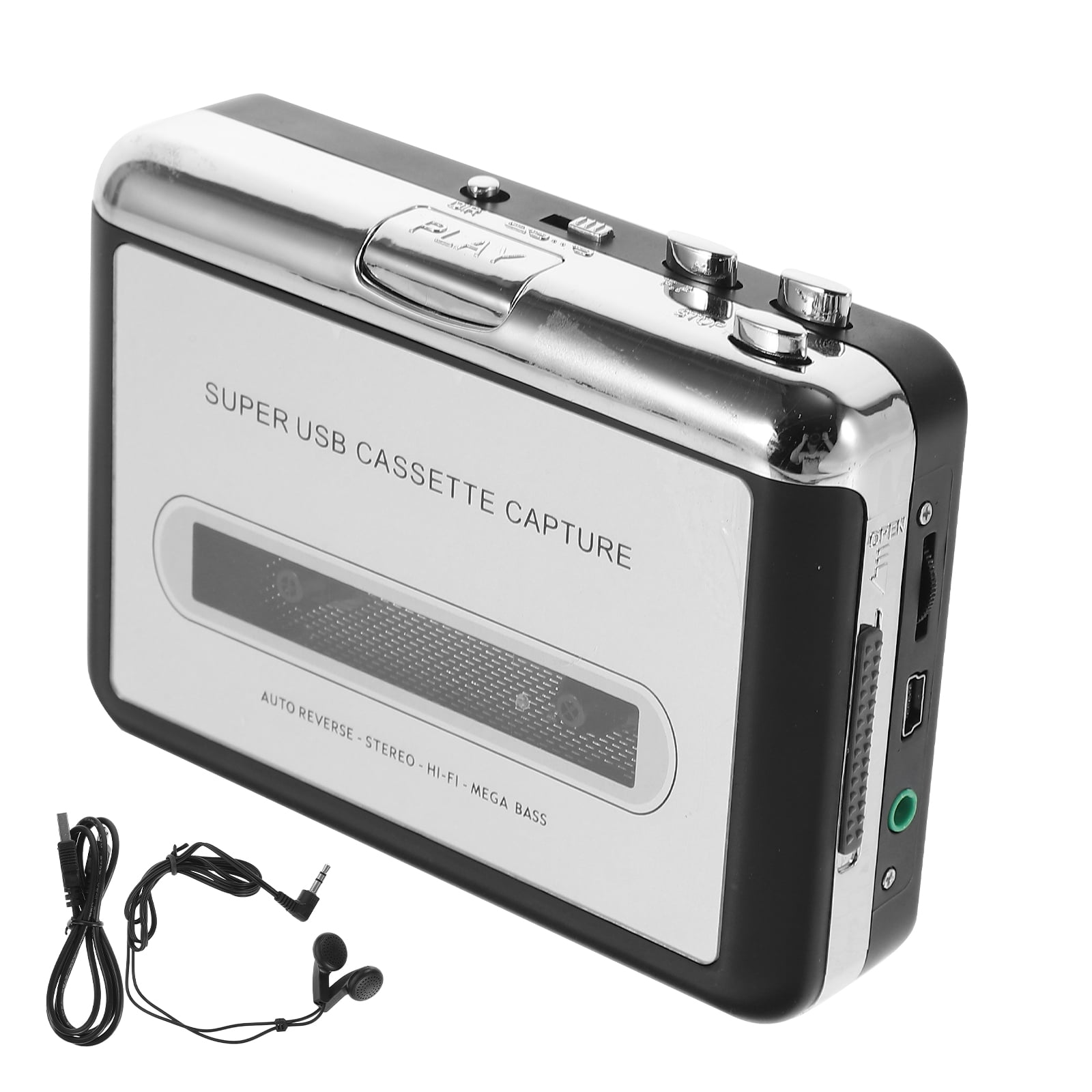 Tape Converter to MP3 Drives Cassette Portable Audio Recorder Voice Player Radio Mic