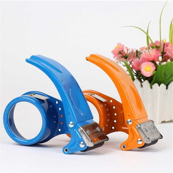 Tape Cutter Plastic Sealing Packer Dispenser Cutter Seats Width Holder Parcel Roller X0j8 Device 48mm Pack Seal Tape