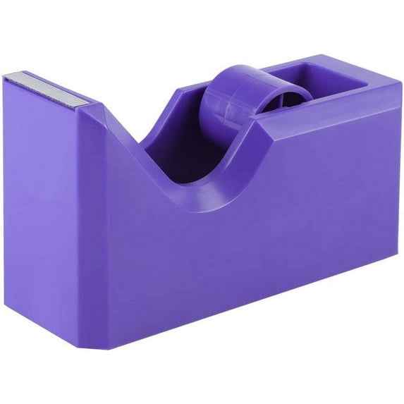 Tape Cutter Stationary Sealing Adhesive Dispenser Colorful Effective Office Supply(purple)