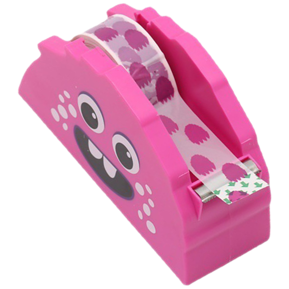 Tape Dispenser Cartoon Monster Tape Holder Small Tape Cutter for Home