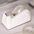 thumbnail image 1 of Tape Dispenser Equipped with Antiskid Base and Blades Smooths Rollers, 18mm Wide Office Tape Cutter, Desktop Adhesive Dispenser with Anti-Slip Pad, Modern Plastic Tape Dispenser, 1 of 6