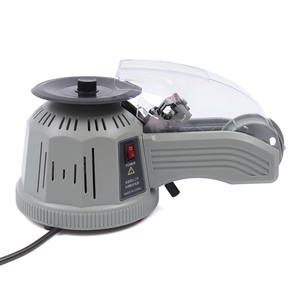 Tape Dispenser Rotary Disc Tape Cutting Machine, 110v 25w Electric Automatic Tape Cutter with 60mm Max Cutting Length for 3-25mm Width Tape Multi-Type Tapes Cutting Supply Heavy Duty Tape Dispenser