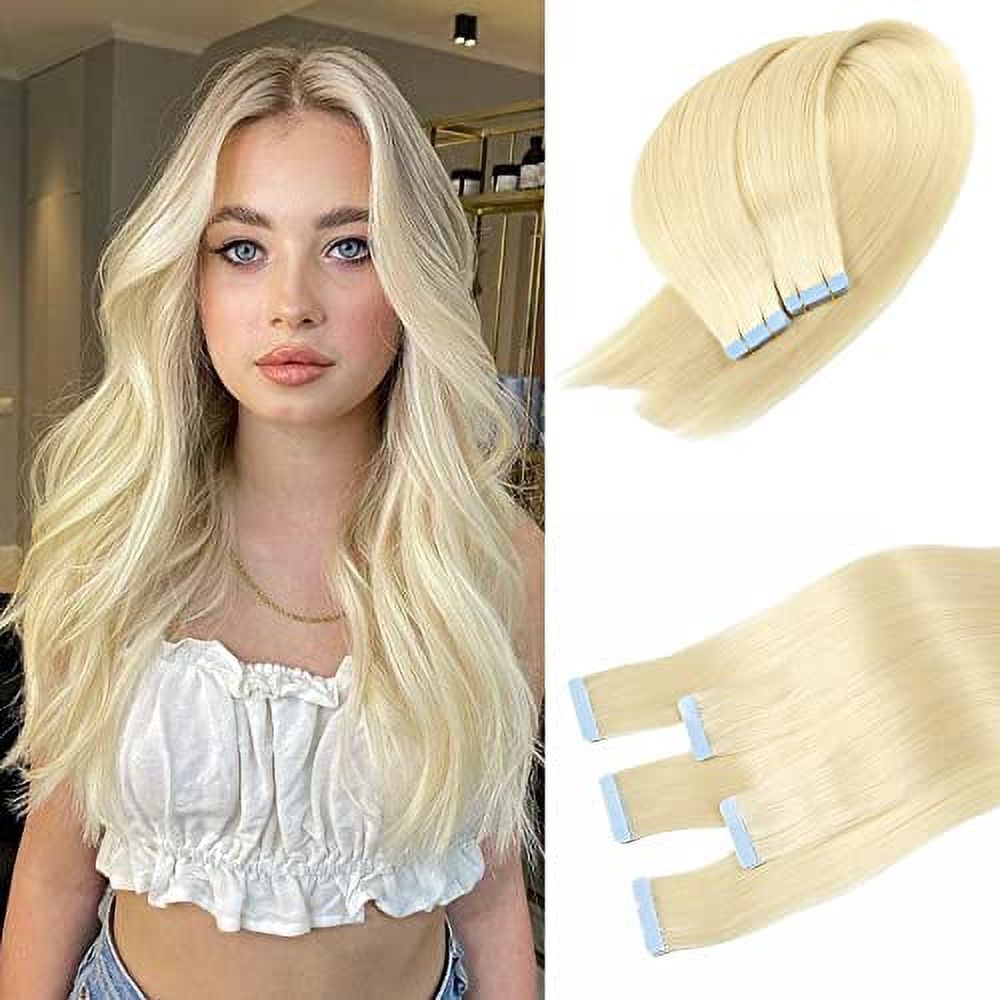 Tape in Hair Extensions Human Hair 100 Real Remy Human Hair Extensions Seamless Straight Hair